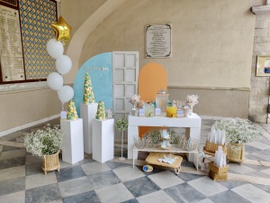 Διακόσμηση βαφτισης 22 Fleur de Lis